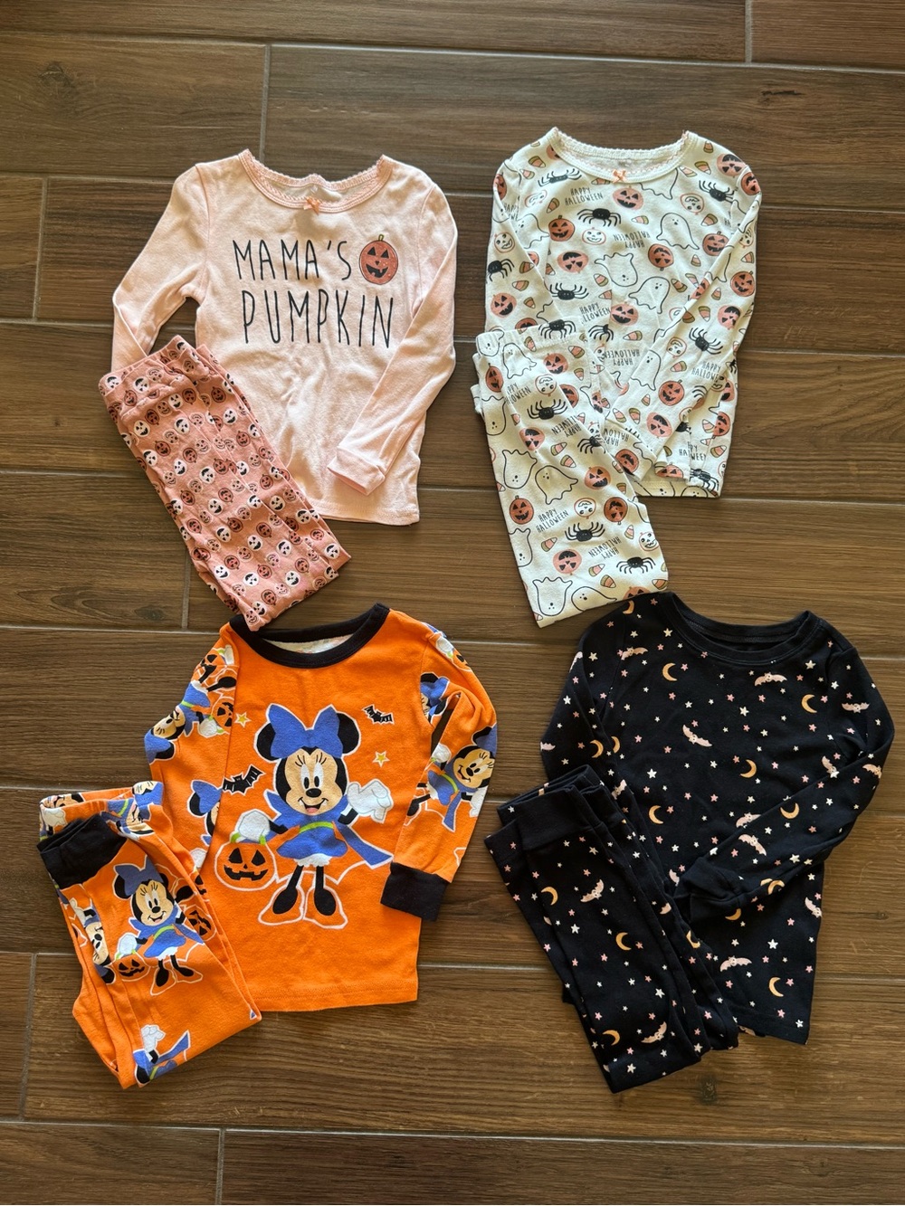 Kids Halloween Fall Pajama Set 4T